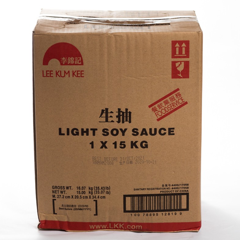 LKK Light Soy Sauce (李锦记生抽)15kg/pkt Asian Food Online