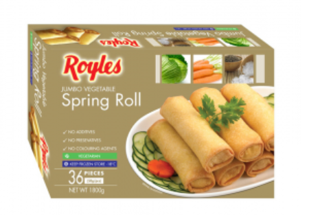 Vegetable Spring Roll Royles 36pcs/1.8kg/ctn